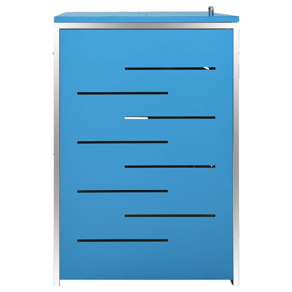 Copribidone per Spazzatura Triplo 207x77,5x112,5cm Acciaio Inox - homemem39