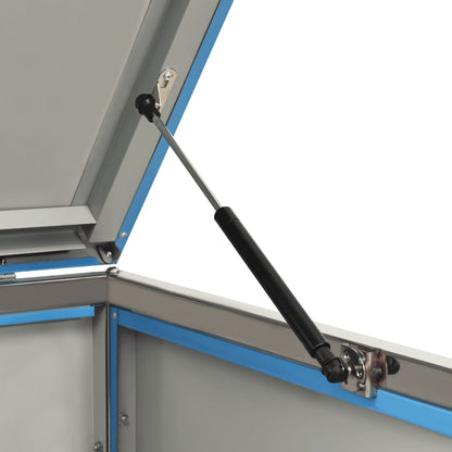 Copribidone per Spazzatura Triplo 207x77,5x112,5cm Acciaio Inox - homemem39