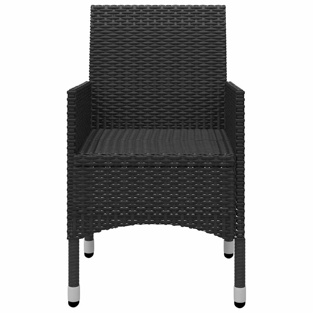 Set Mobili da Pranzo per Giardino 5 pz Nero | homemem39