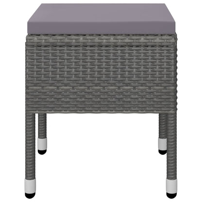 Set Mobili da Pranzo per Giardino 5 pz Grigio | homemem39