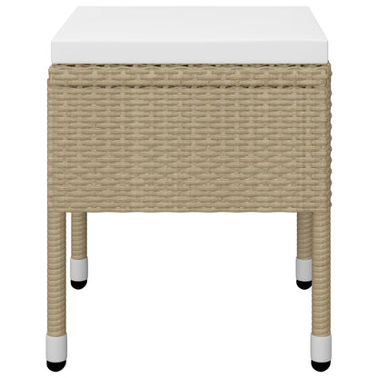 Set Mobili da Pranzo per Giardino 5 pz Beige | homemem39
