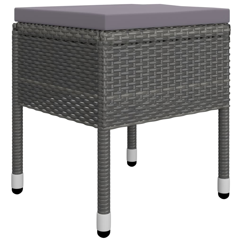 Set Mobili da Pranzo per Giardino 5 pz Grigio | homemem39