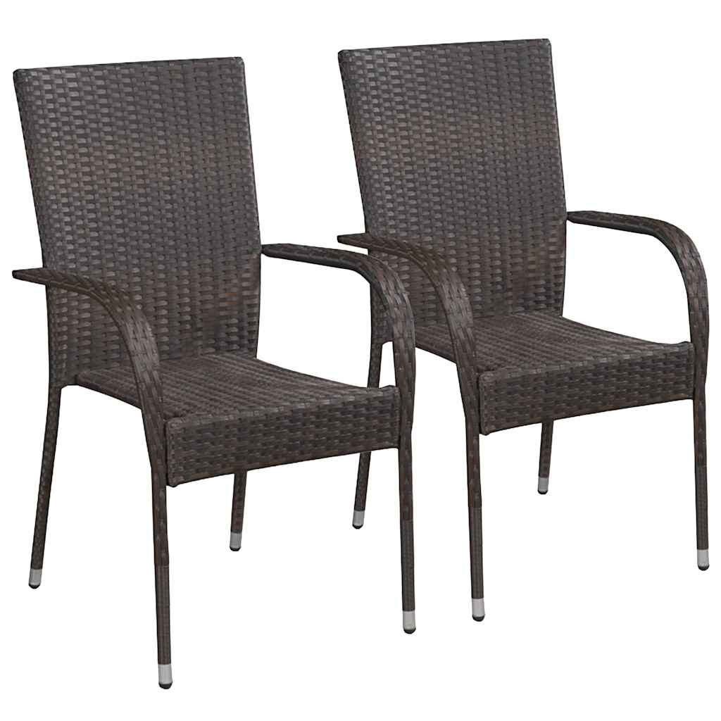 Set Mobili da Pranzo per Giardino 9 pz Marrone | homemem39