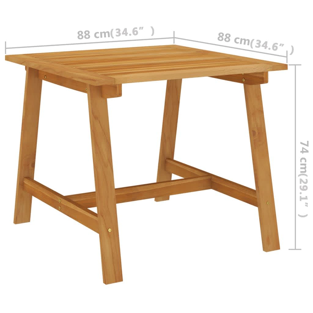 Set Mobili da Pranzo per Giardino 3 pz Nero - homemem39