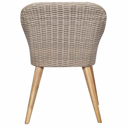 Set Mobili da Pranzo per Giardino 3 pz Marrone