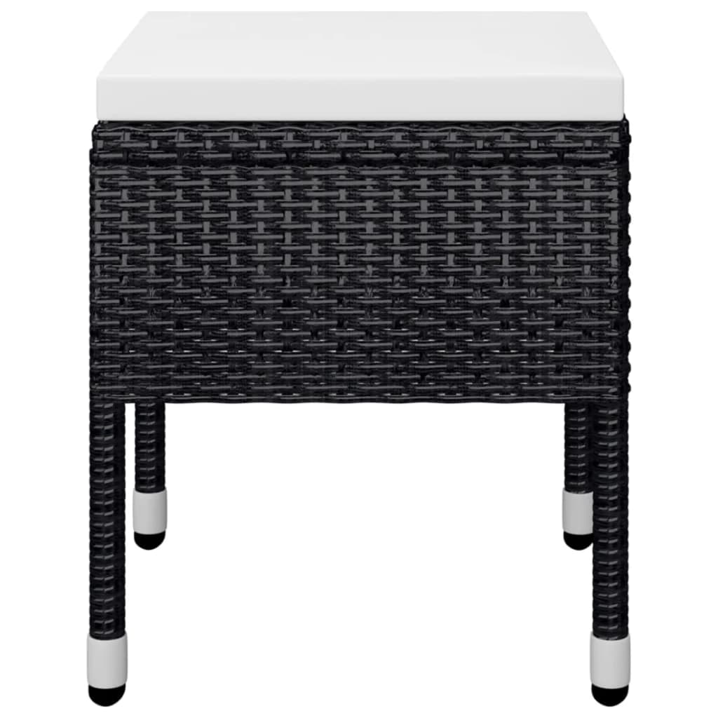 Set Mobili da Pranzo per Giardino 5 pz Nero - homemem39