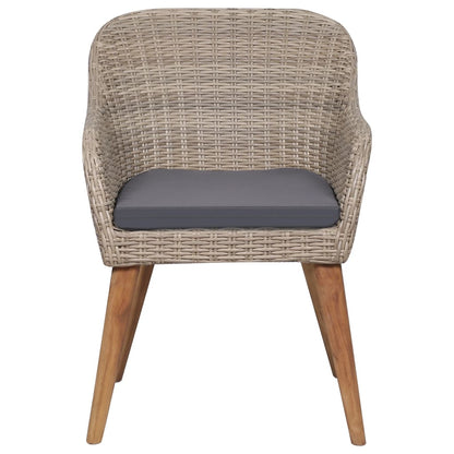 Set Mobili da Pranzo per Giardino 5 pz Marrone | homemem39