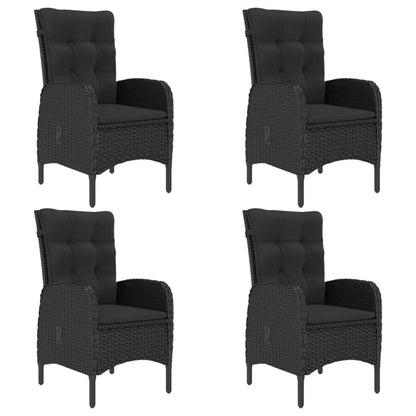 Set Mobili da Pranzo per Giardino 5 pz Nero - homemem39