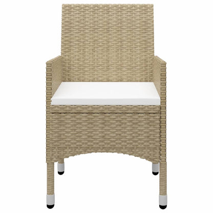 Set Mobili da Pranzo per Giardino 5 pz Beige - homemem39