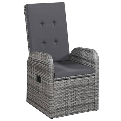 Set Mobili da Pranzo per Giardino 3 pz Grigio | homemem39