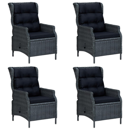 Set Mobili da Pranzo per Giardino 5 pz Grigio Scuro - homemem39