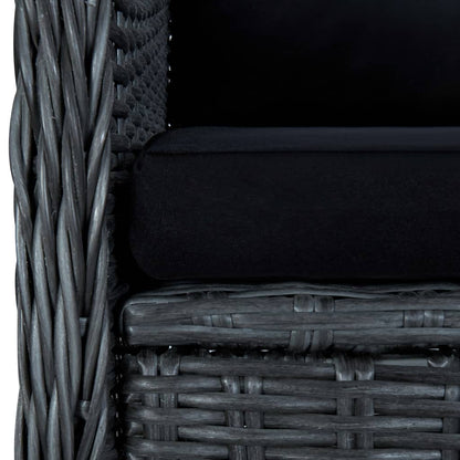 Set Mobili da Pranzo per Giardino 5 pz Grigio Scuro | homemem39