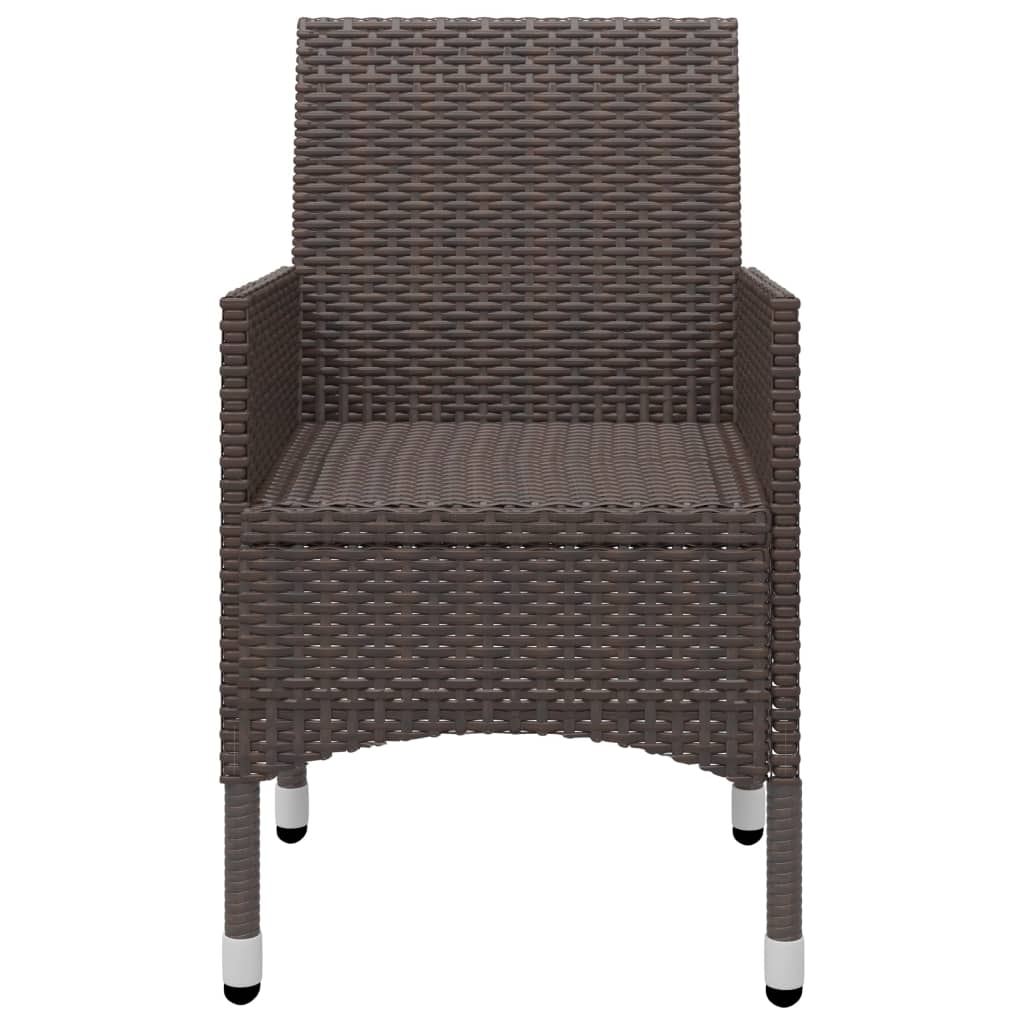Set Mobili da Pranzo per Giardino 5 pz Marrone | homemem39