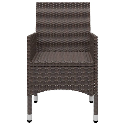 Set Mobili da Pranzo per Giardino 5 pz Marrone | homemem39