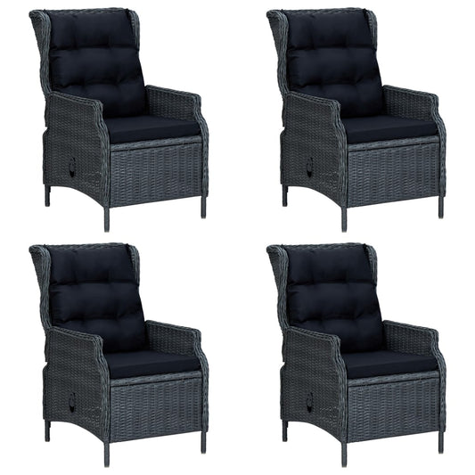 Set Mobili da Pranzo per Giardino 5 pz Grigio Scuro - homemem39