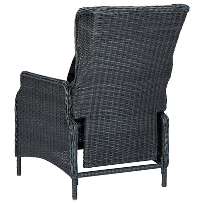 Set Mobili da Pranzo per Giardino 7 pz Grigio Scuro | homemem39