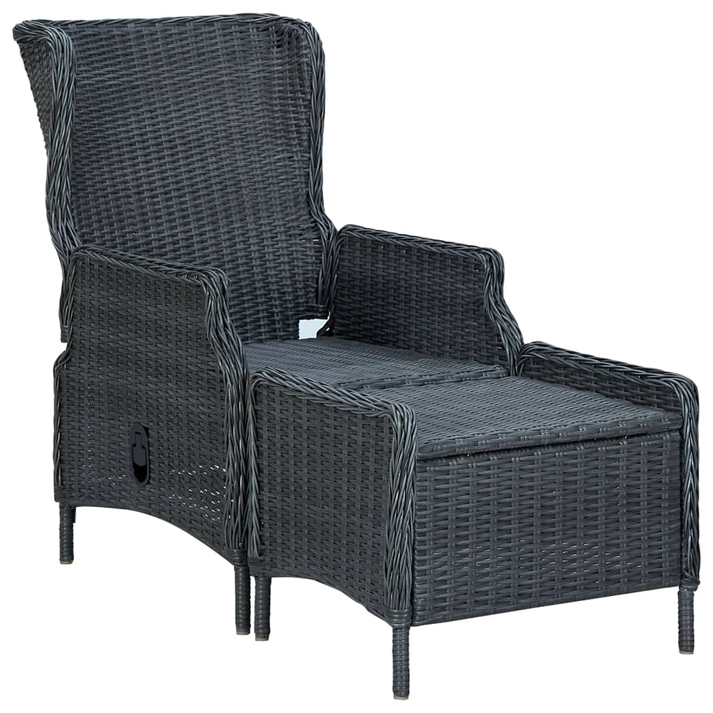 Set Mobili da Pranzo per Giardino 7 pz Grigio Scuro | homemem39