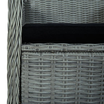 Set Mobili da Pranzo per Giardino 7 pz Grigio Chiaro | homemem39