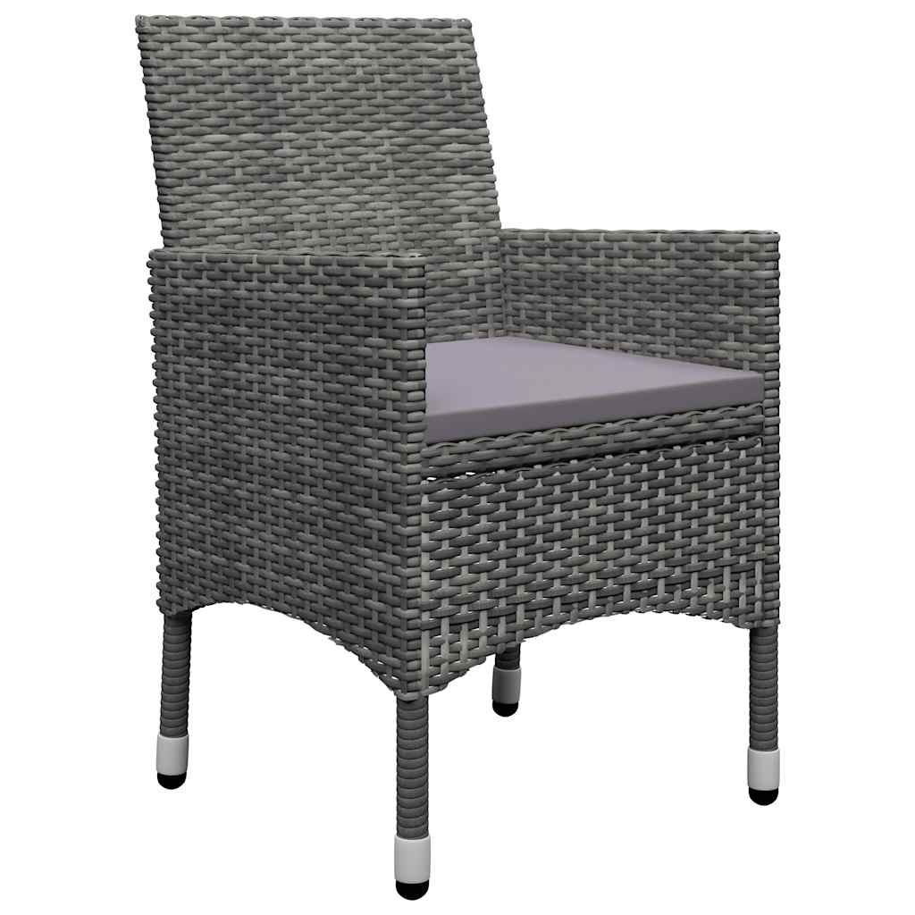 Set Mobili da Pranzo per Giardino 7 pz Grigio | homemem39