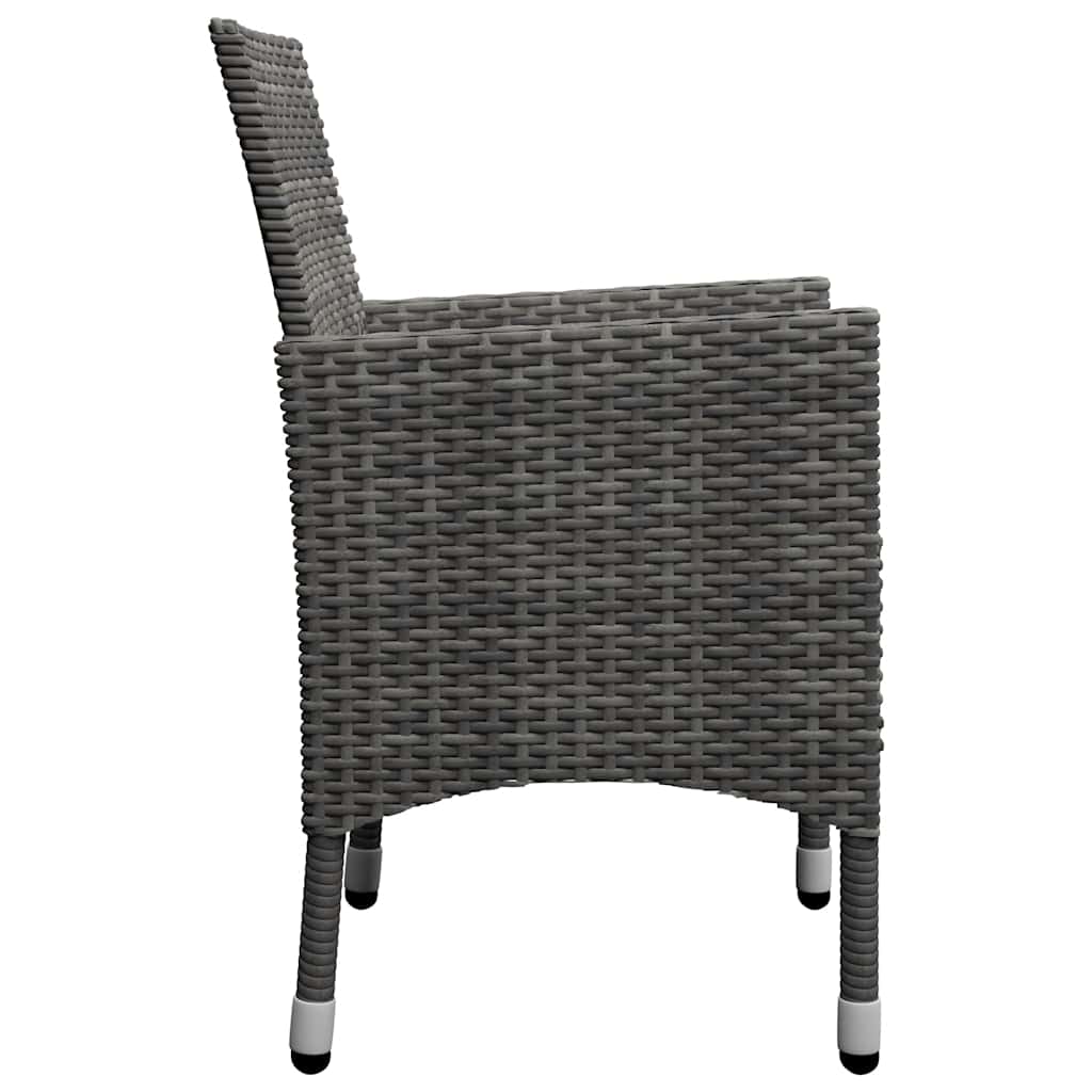 Set Mobili da Pranzo per Giardino 7 pz Grigio | homemem39