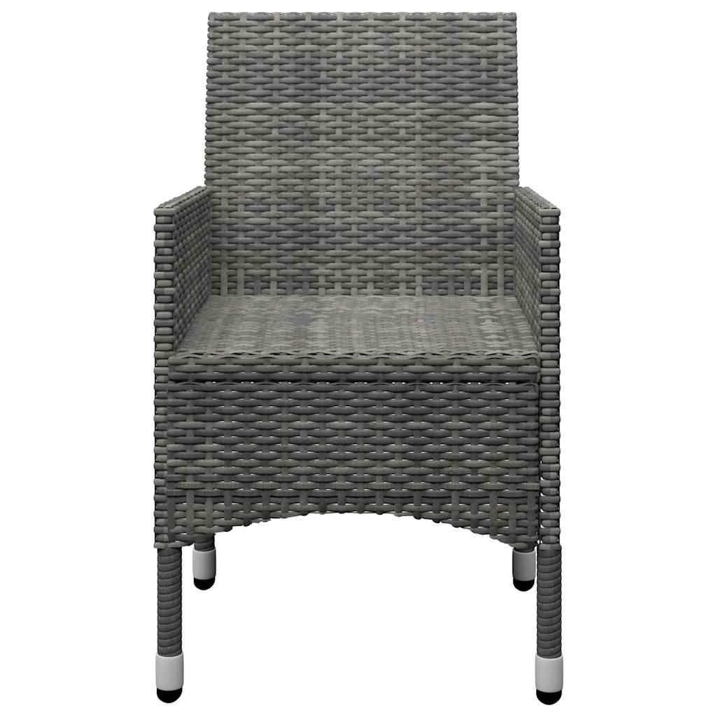 Set Mobili da Pranzo per Giardino 7 pz Grigio