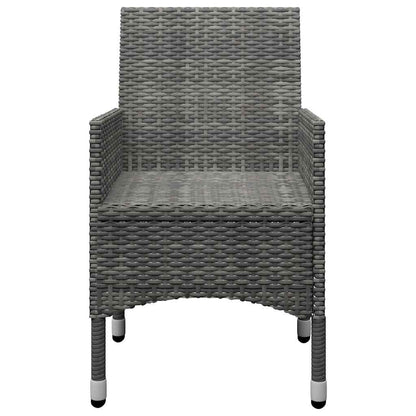 Set Mobili da Pranzo per Giardino 7 pz Grigio