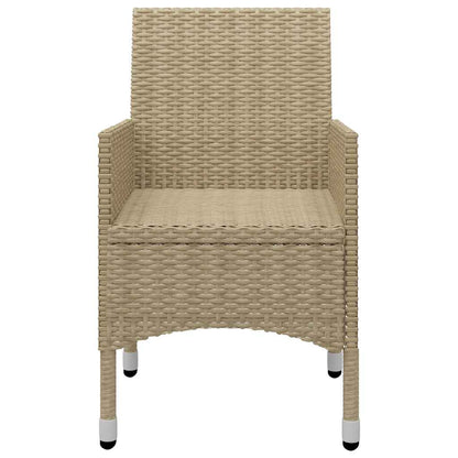 Set Mobili da Pranzo per Giardino 7 pz Beige | homemem39
