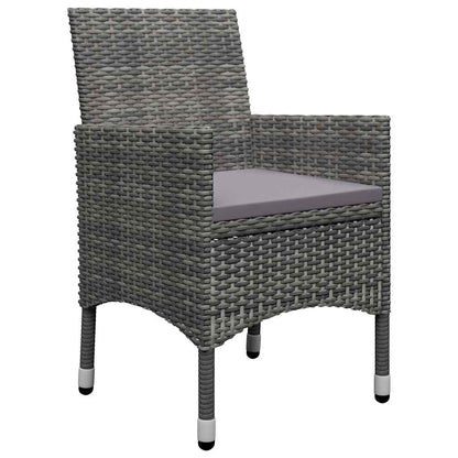 Set da Pranzo da Giardino 9 pz Grigio