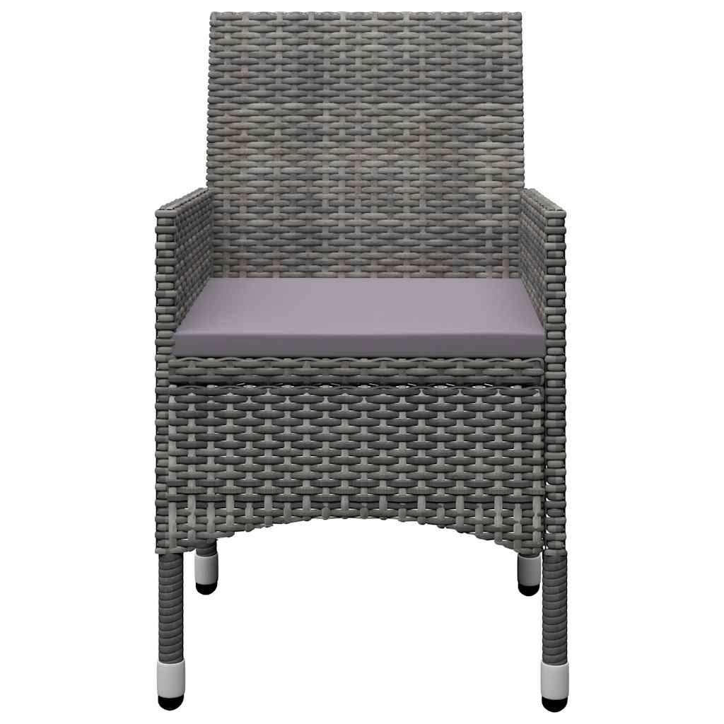 Set da Pranzo da Giardino 9 pz Grigio