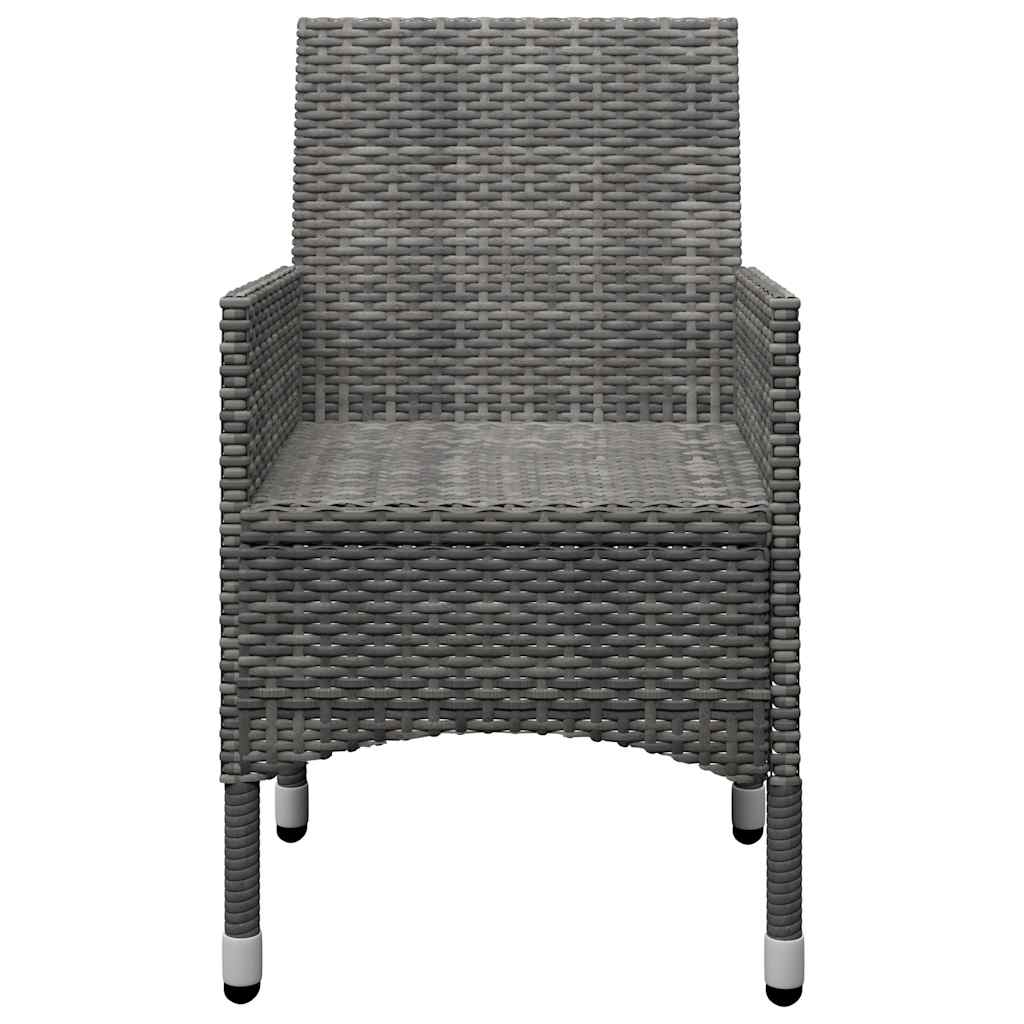 Set da Pranzo da Giardino 9 pz Grigio