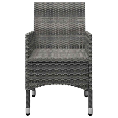 Set da Pranzo da Giardino 9 pz Grigio