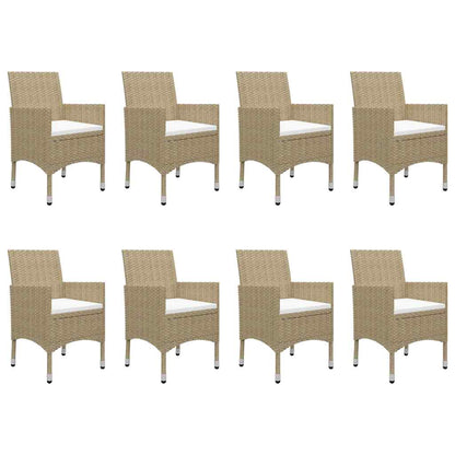 Set da Pranzo da Giardino 9 pz Beige | homemem39