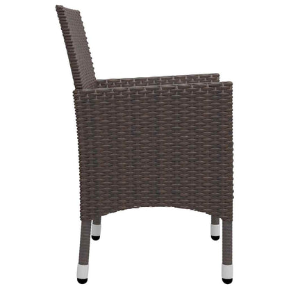 Set da Pranzo da Giardino 9 pz Marrone