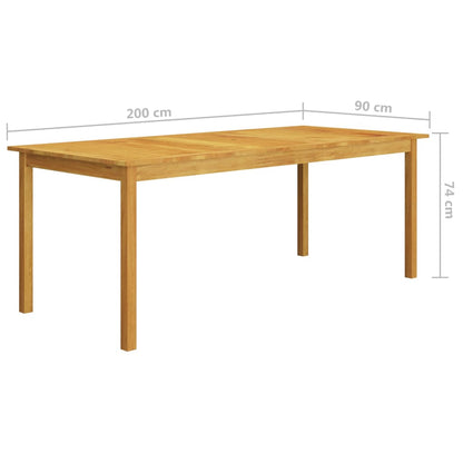 Set da Pranzo da Giardino 7 pz Nero - homemem39