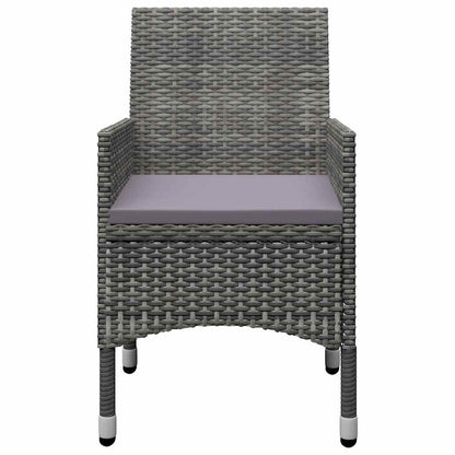 Set Mobili da Pranzo per Giardino 11 pz Grigio | homemem39