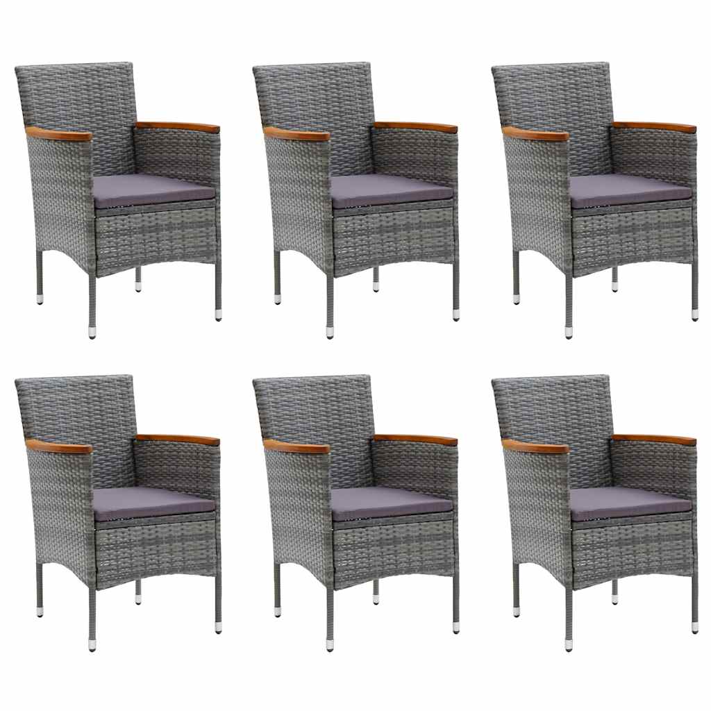 Set da Pranzo da Giardino 11 pz Grigio | homemem39