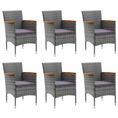 Set da Pranzo da Giardino 11 pz Grigio | homemem39