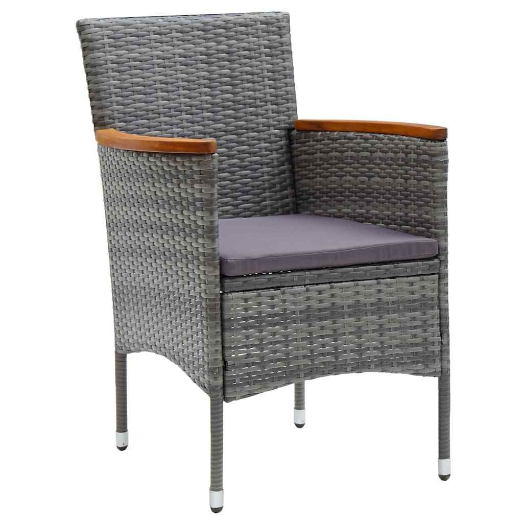 Set da Pranzo da Giardino 11 pz Grigio | homemem39