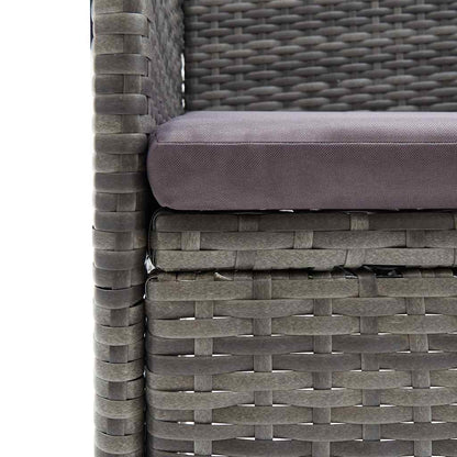 Set da Pranzo da Giardino 11 pz Grigio | homemem39