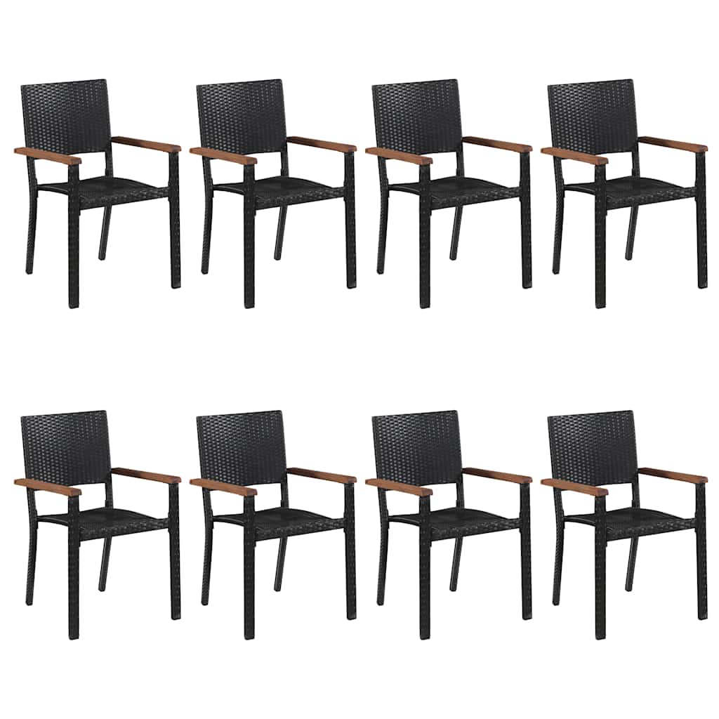 Set da Pranzo da Giardino 9 pz Nero | homemem39