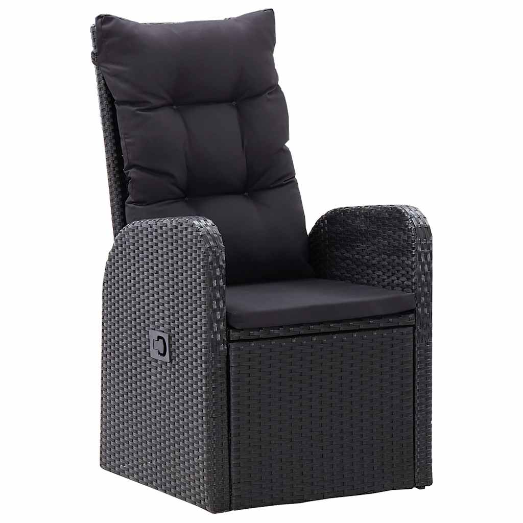 Set da Pranzo da Giardino 9 pz Nero - homemem39