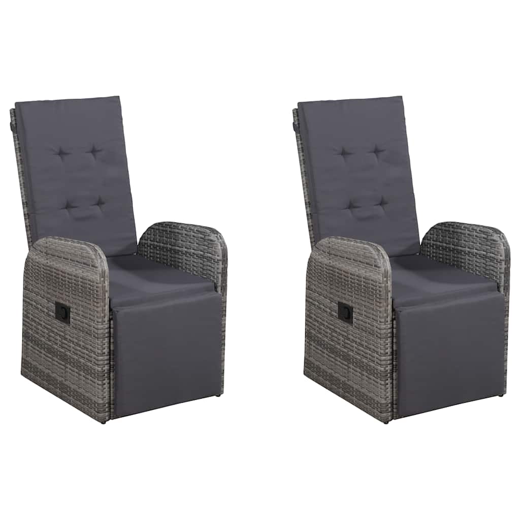 Set da Pranzo da Giardino 7 pz Grigio