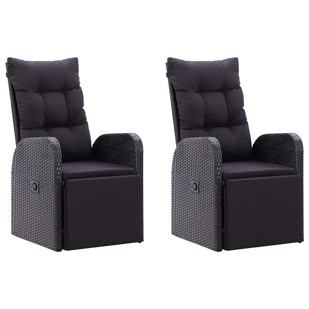 Set da Pranzo da Giardino 7 pz Nero | homemem39