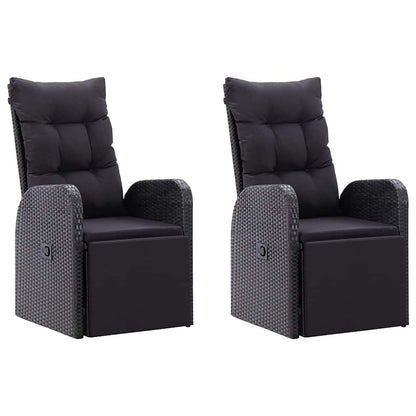 Set da Pranzo da Giardino 7 pz Nero | homemem39