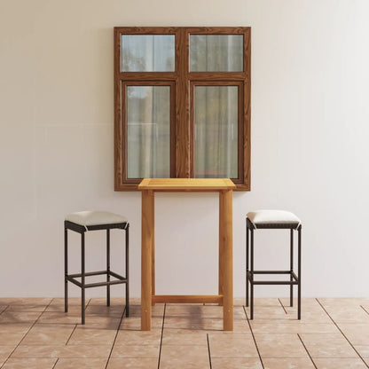 Set Bar da Giardino 3 pz con Cuscini Marrone