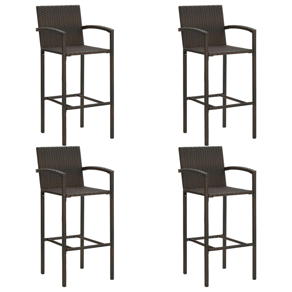 Set Bar da Giardino 5 pz Marrone | homemem39