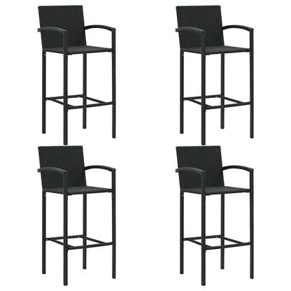 Set Bar da Giardino 5 pz Nero | homemem39