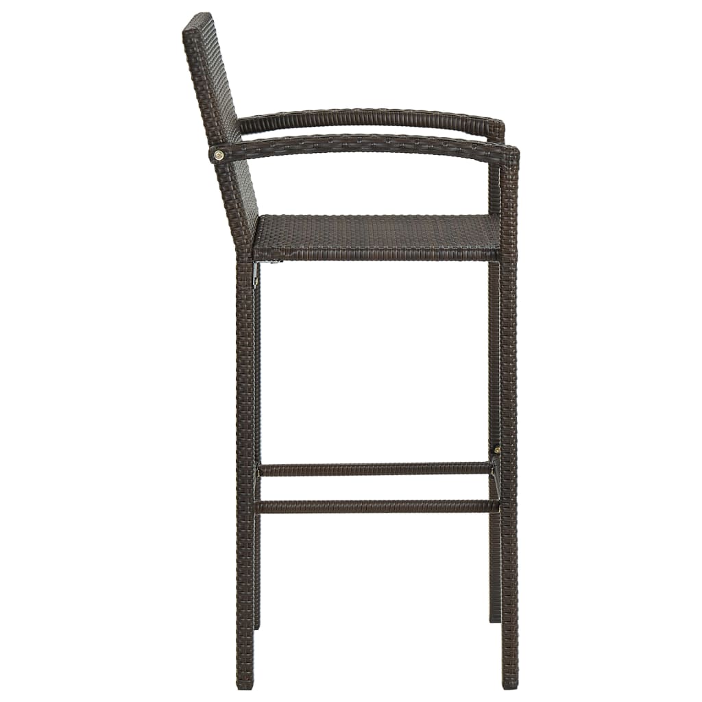 Set Bar da Giardino 9 pz Marrone