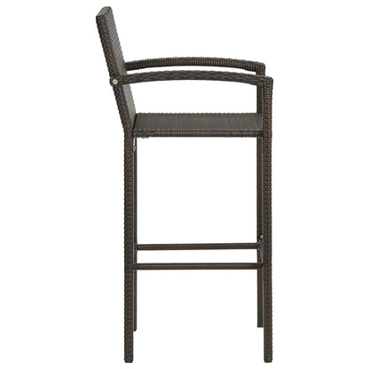 Set Bar da Giardino 9 pz Marrone