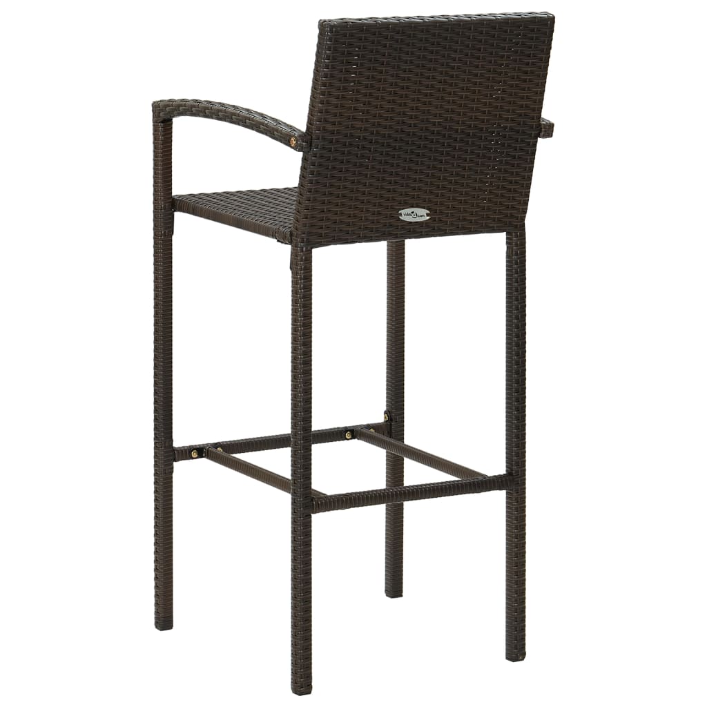 Set Bar da Giardino 9 pz Marrone